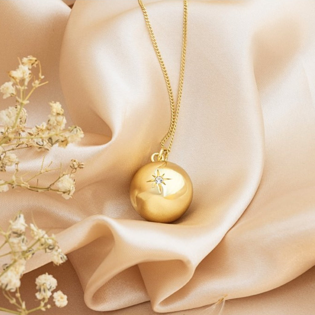 Tehotenská rolnička - Astra - zlatá