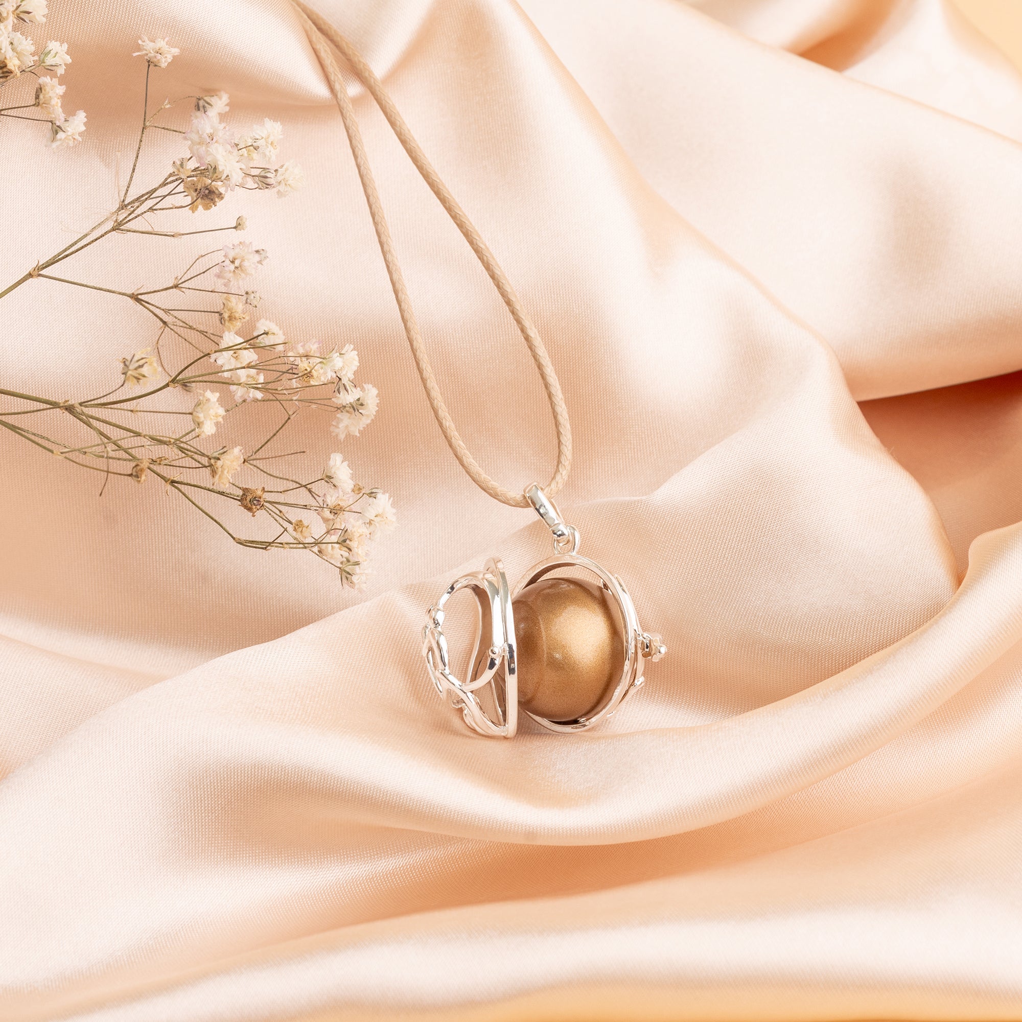 Těhotenská bola Harmony 22 mm – elegantní stříbrná rolnička